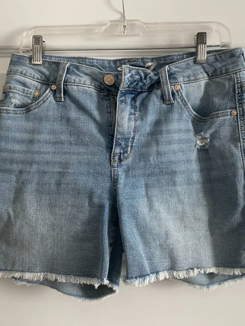 7 For All Mankind Denim Shorts Denim Cutoffs - Size 8